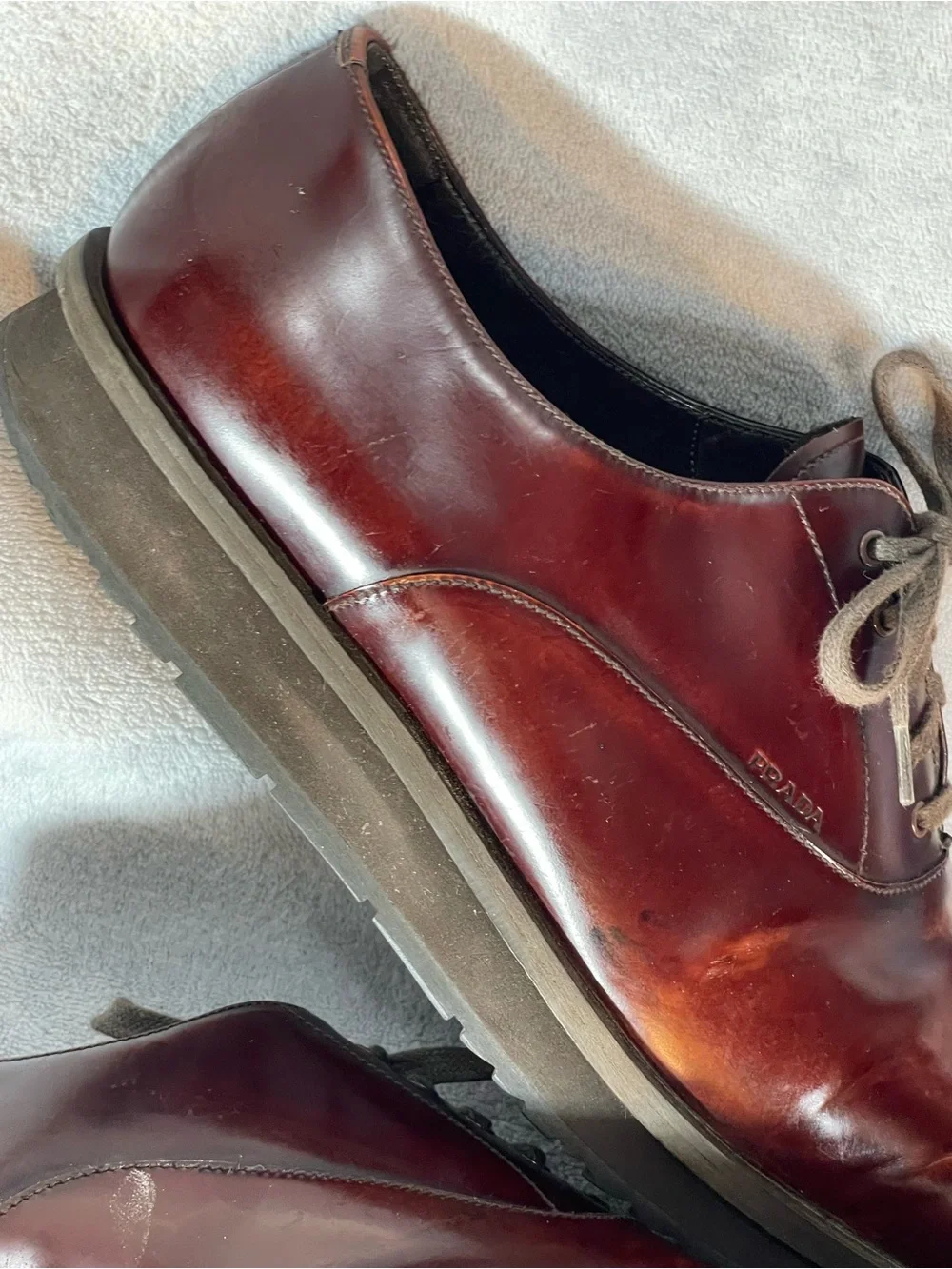 Prada classic burgundy